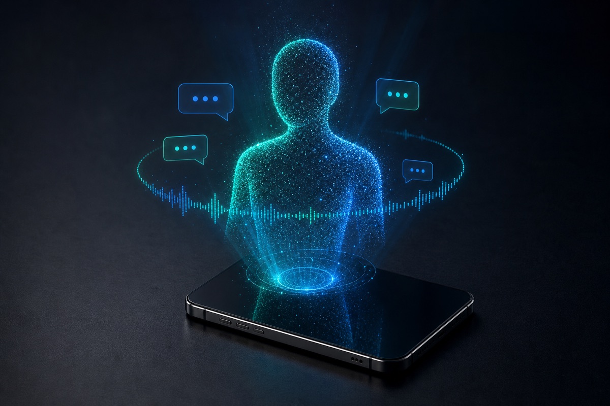Agente digital de inteligencia artificial holográfico de MYGIA